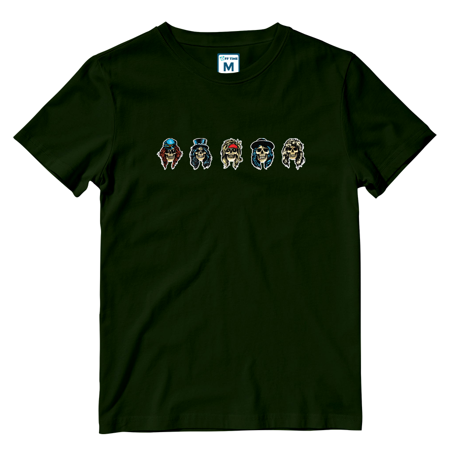 Cotton Shirt: Band Skulls