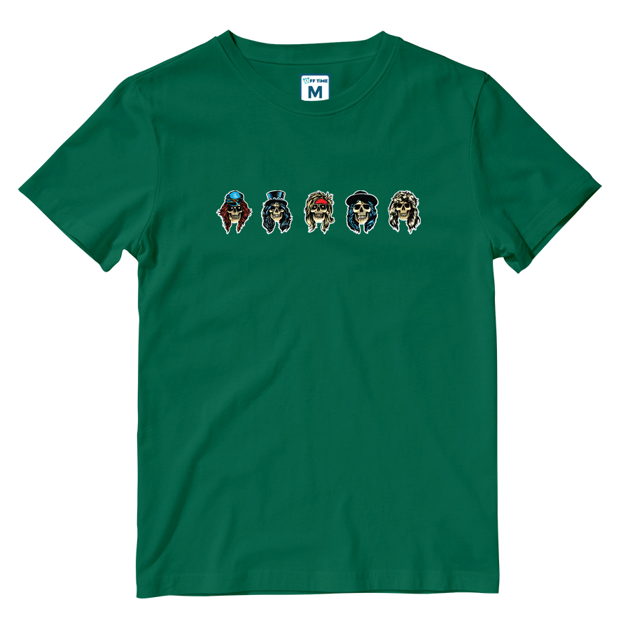 Cotton Shirt: Band Skulls