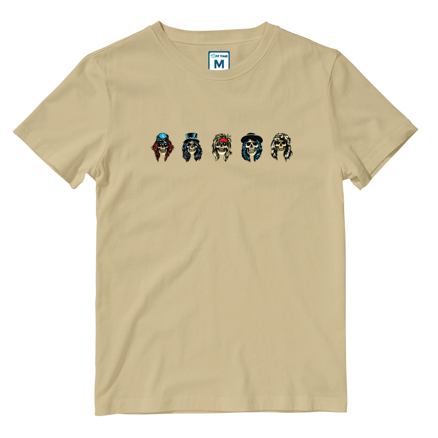 Cotton Shirt: Band Skulls