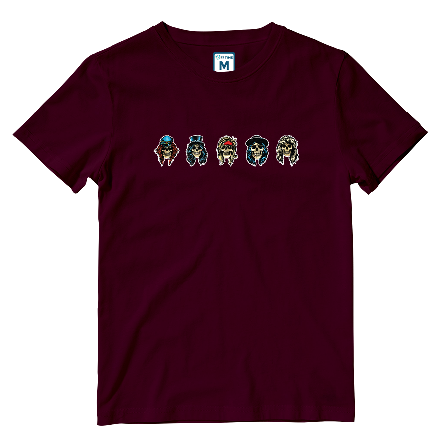 Cotton Shirt: Band Skulls