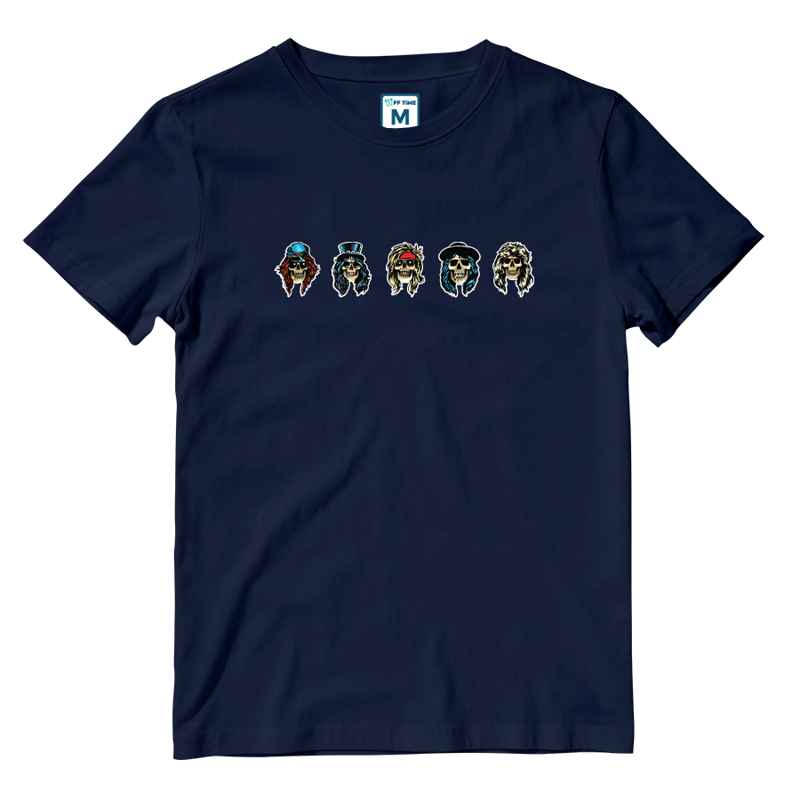 Cotton Shirt: Band Skulls