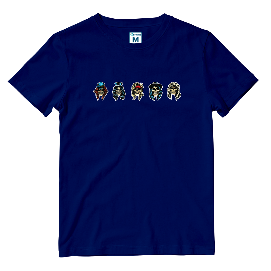 Cotton Shirt: Band Skulls