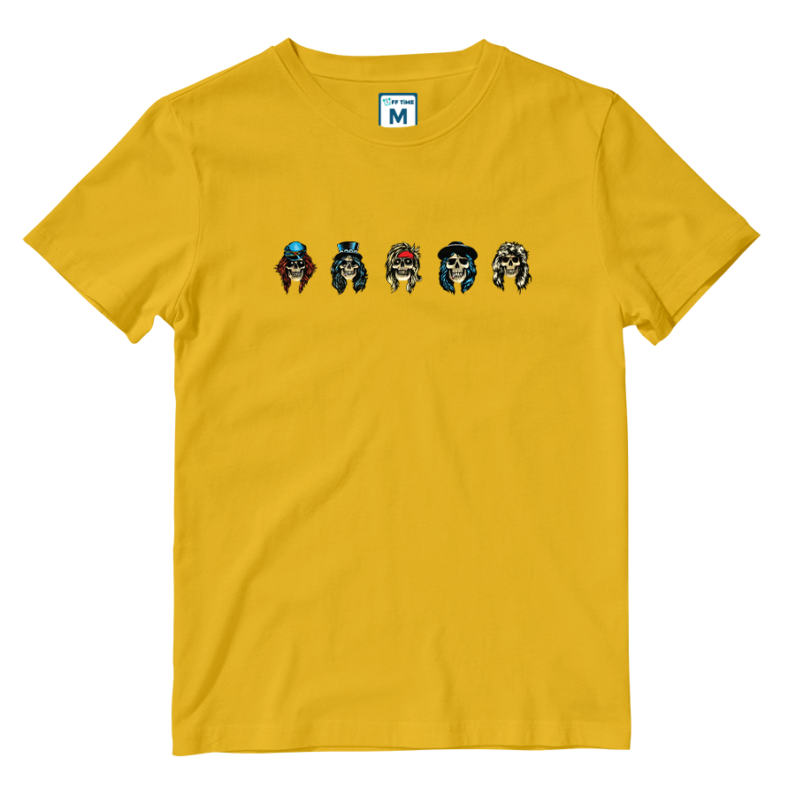 Cotton Shirt: Band Skulls