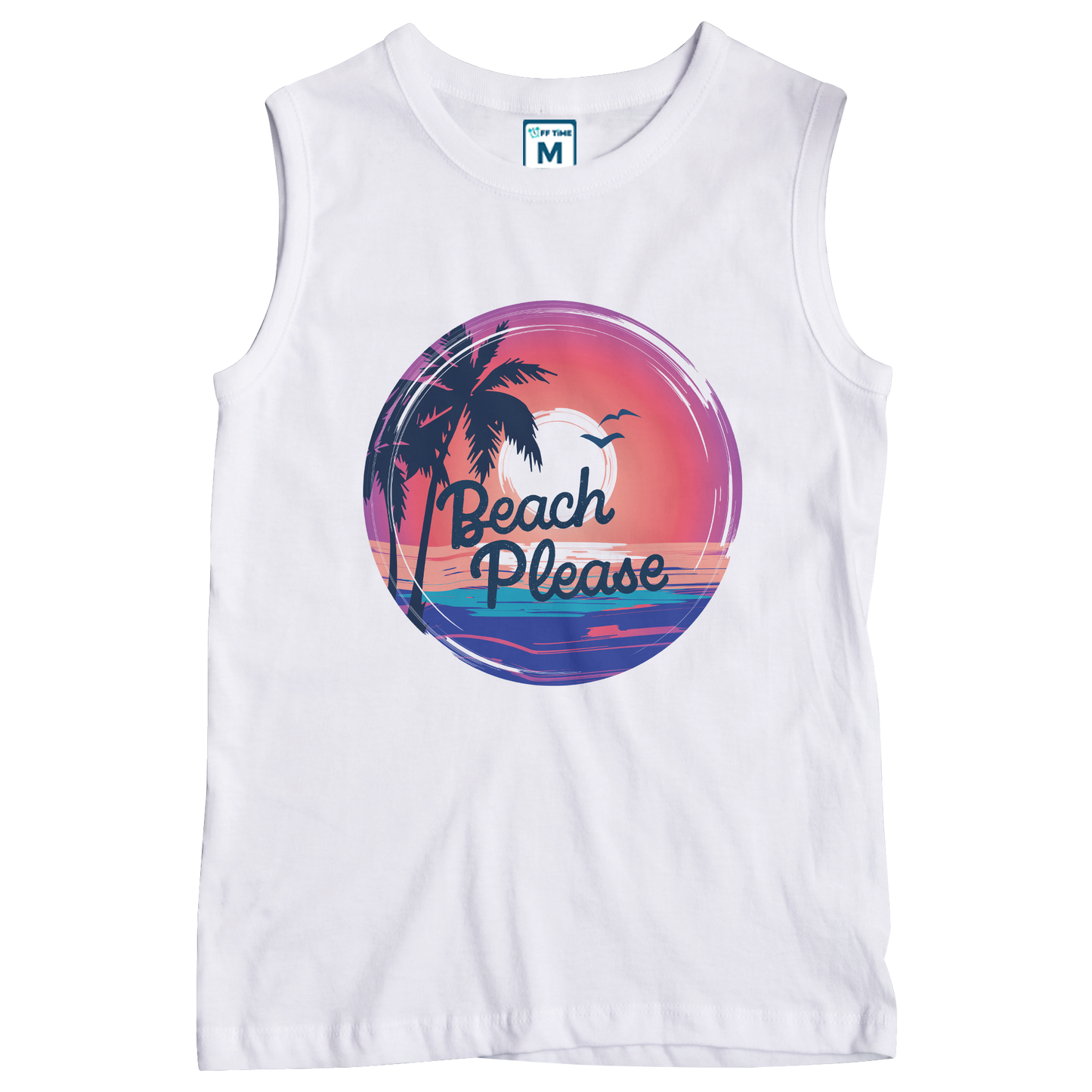 Sleeveless Drifit Shirt: Beach Please