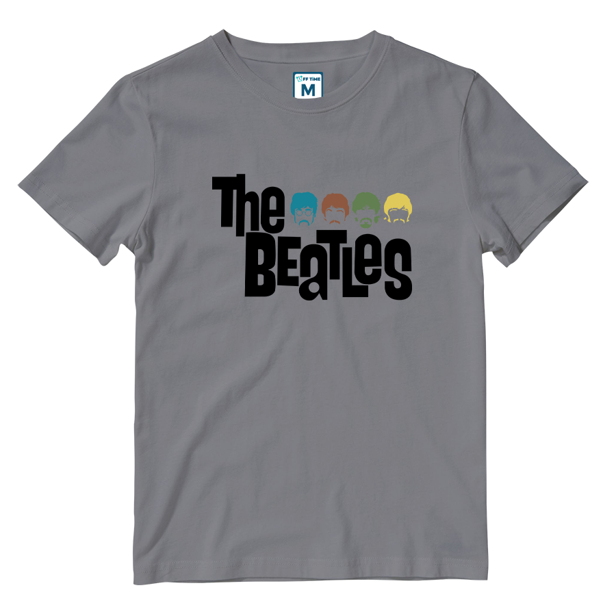 Cotton Shirt: Beatles Colored Silhouette