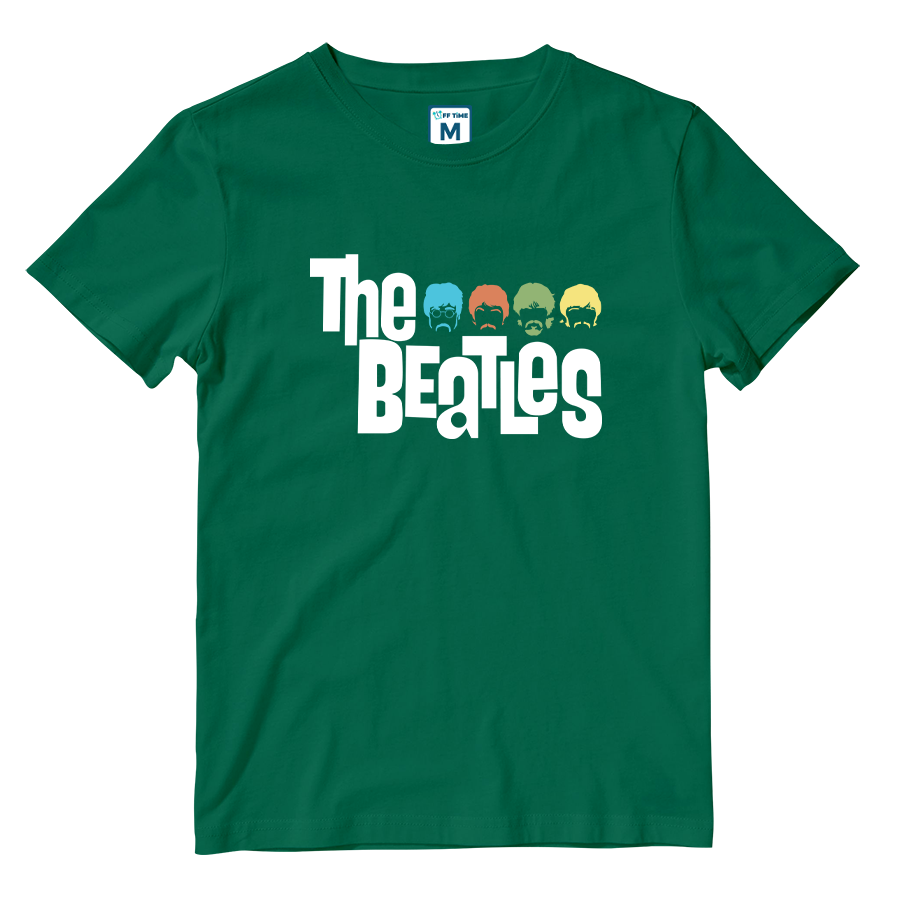 Cotton Shirt: Beatles Colored Silhouette
