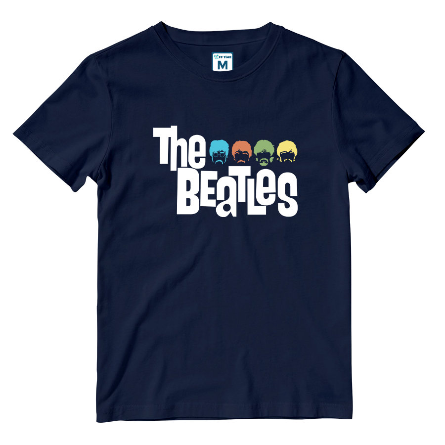 Cotton Shirt: Beatles Colored Silhouette