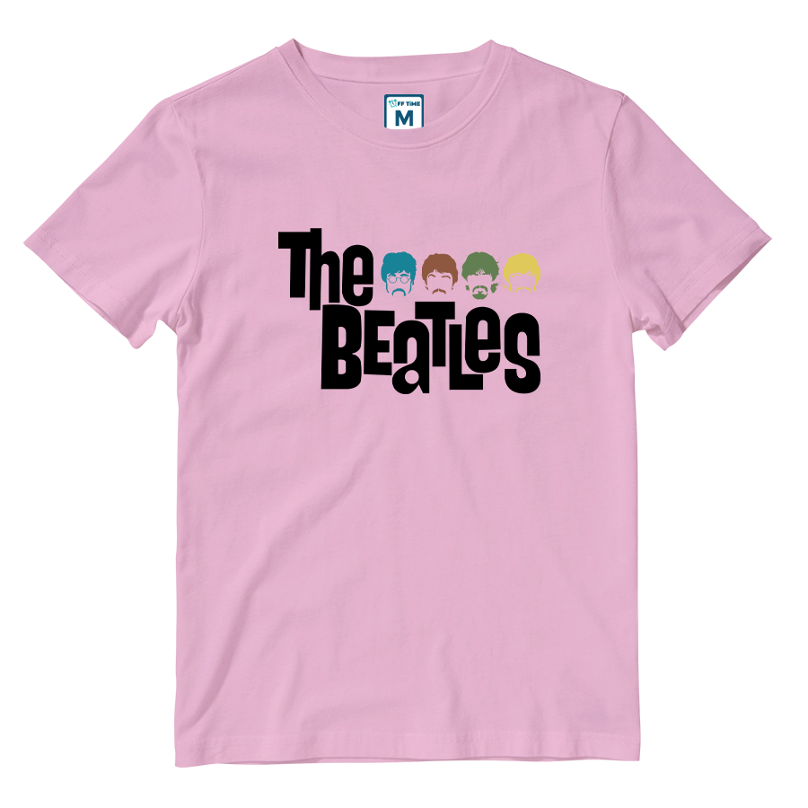 Cotton Shirt: Beatles Colored Silhouette
