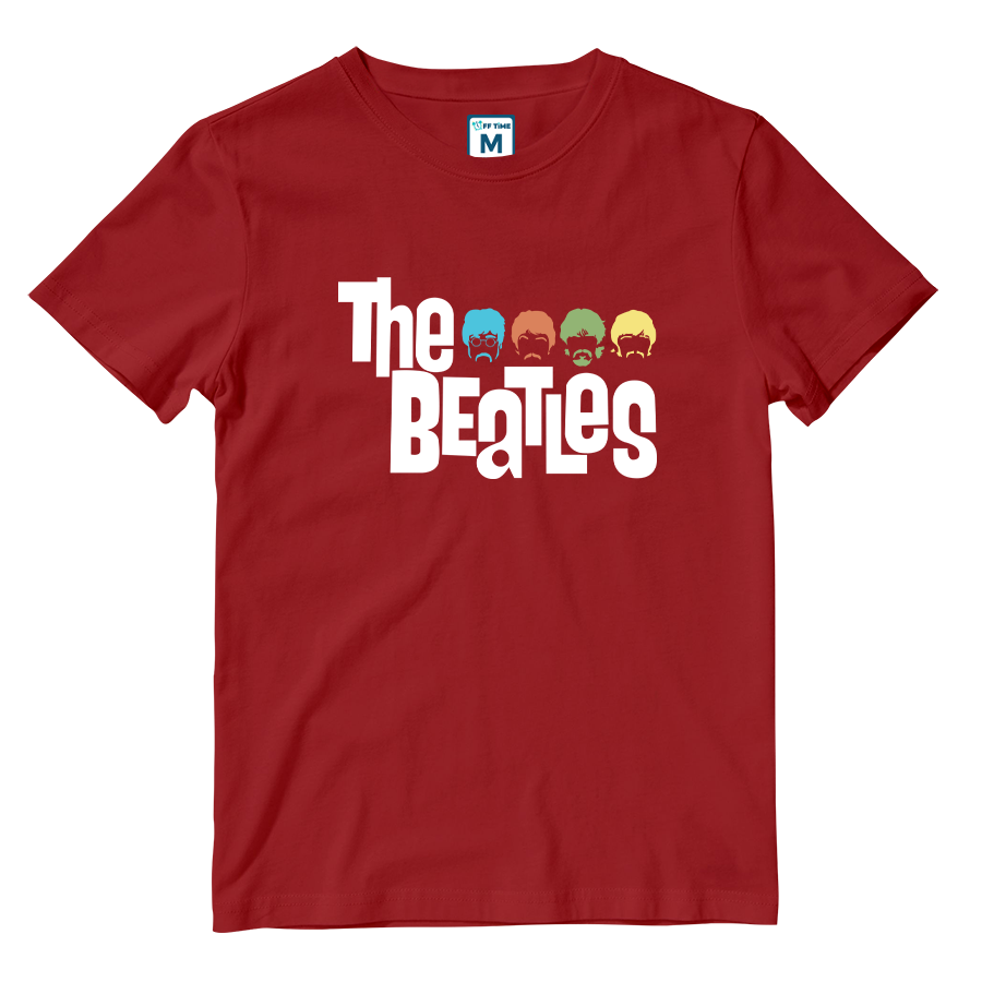 Cotton Shirt: Beatles Colored Silhouette