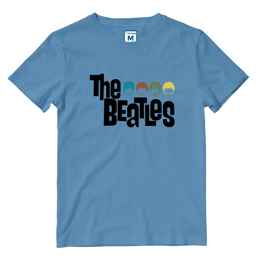 Cotton Shirt: Beatles Colored Silhouette