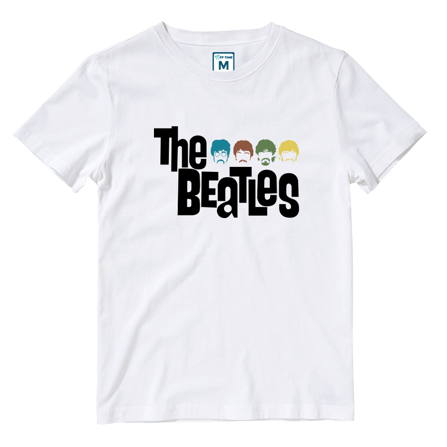 Cotton Shirt: Beatles Colored Silhouette