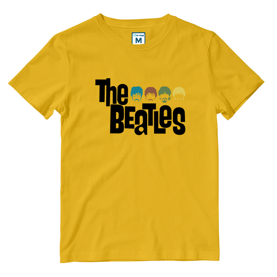 Cotton Shirt: Beatles Colored Silhouette