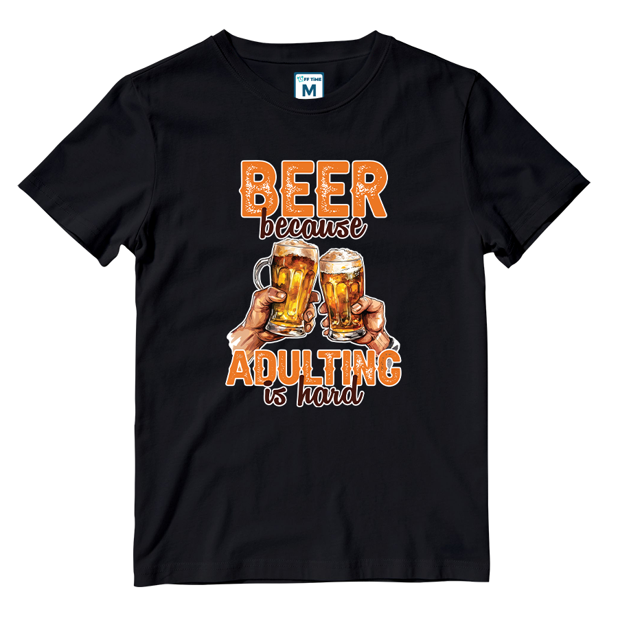 Cotton Shirt: Beer Adulting