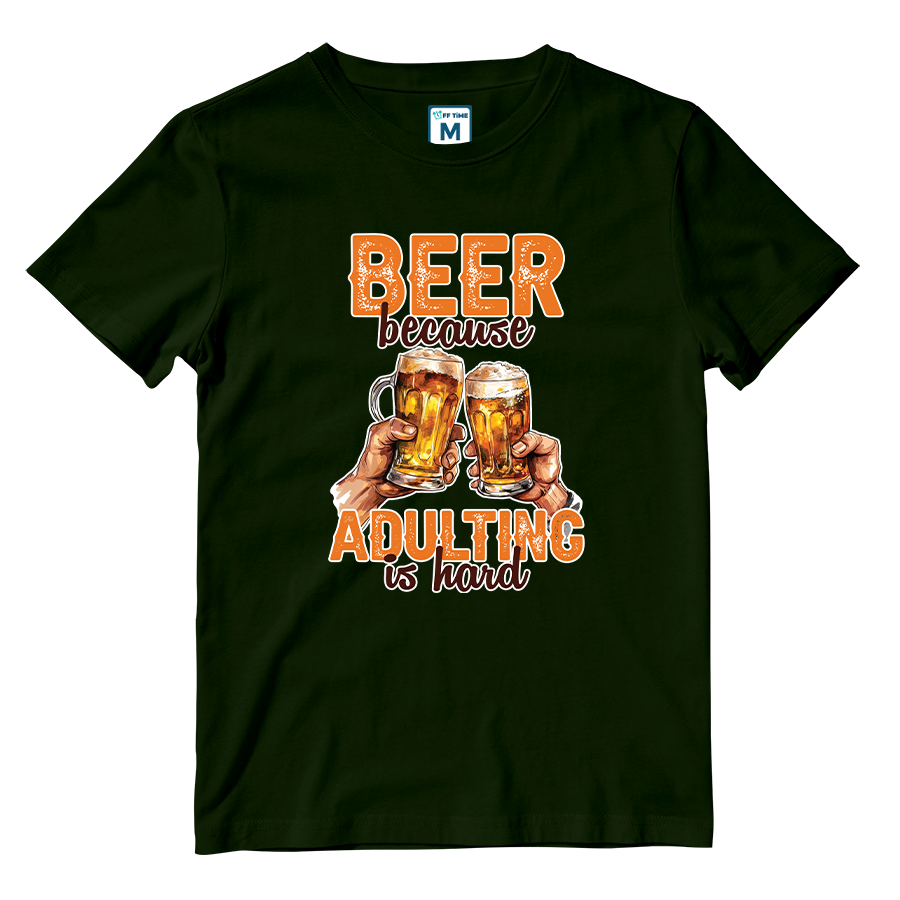 Cotton Shirt: Beer Adulting