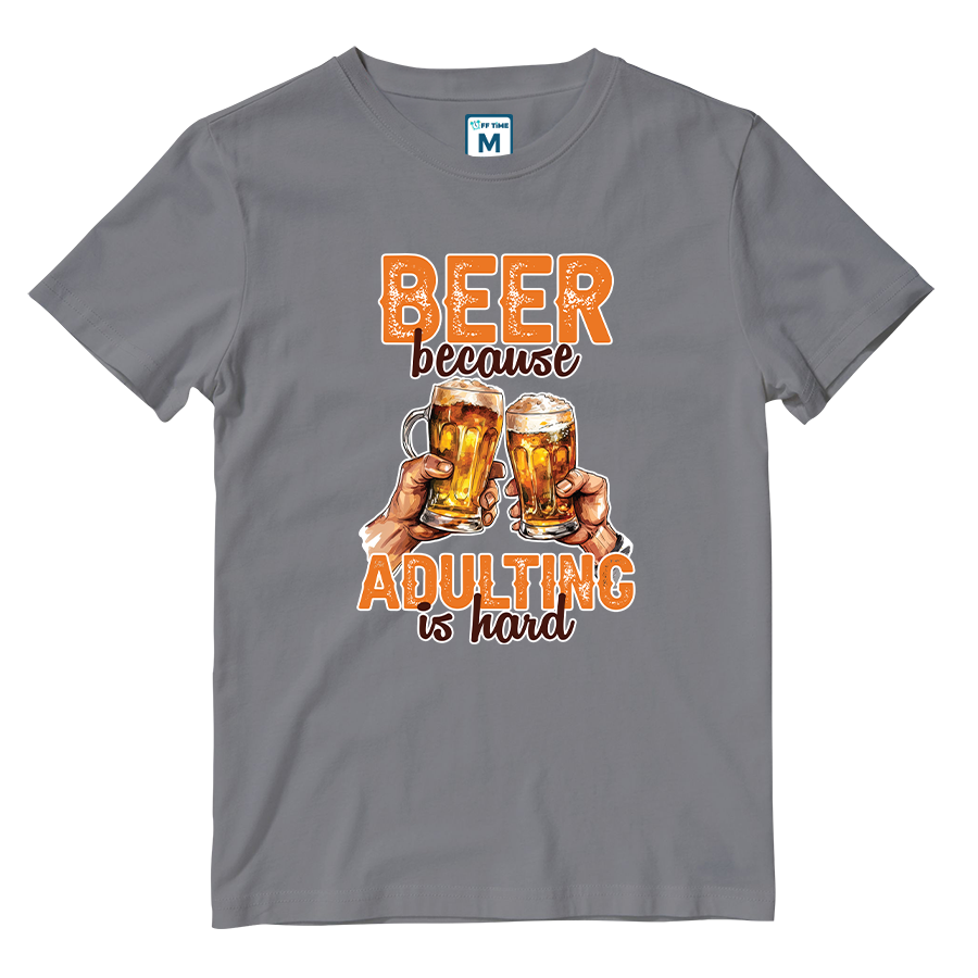 Cotton Shirt: Beer Adulting