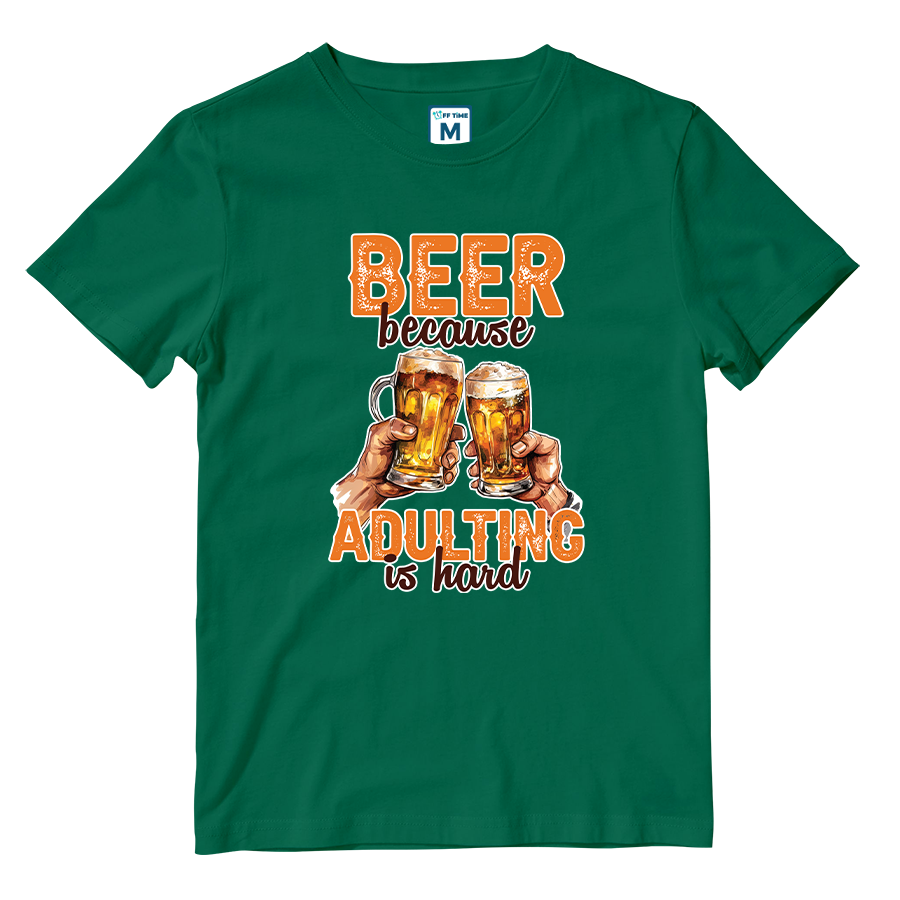 Cotton Shirt: Beer Adulting