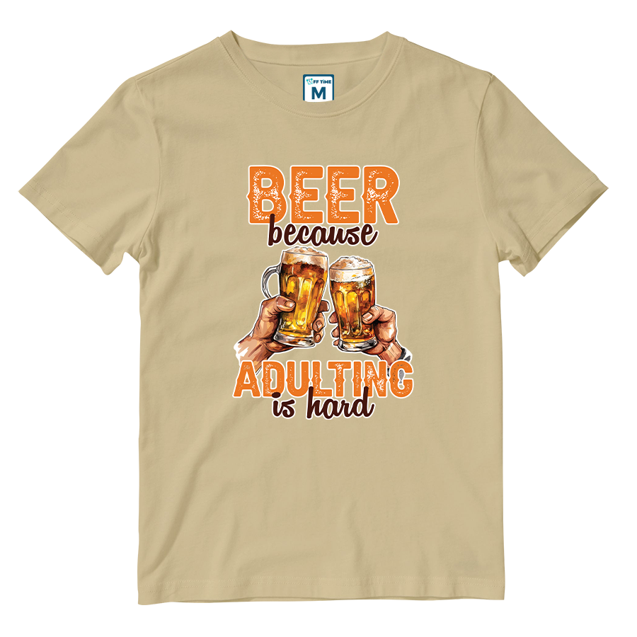 Cotton Shirt: Beer Adulting