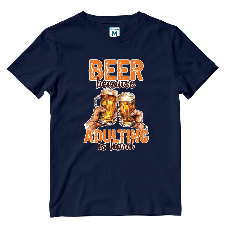 Cotton Shirt: Beer Adulting