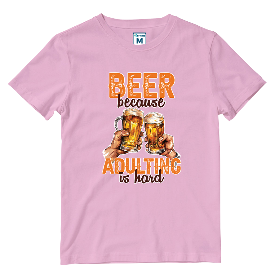 Cotton Shirt: Beer Adulting