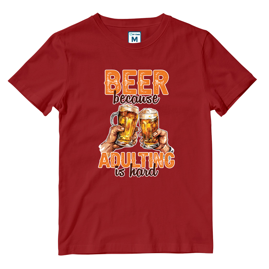 Cotton Shirt: Beer Adulting