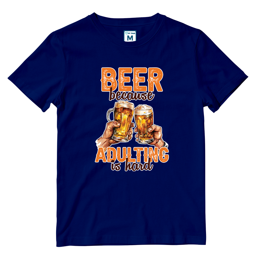 Cotton Shirt: Beer Adulting