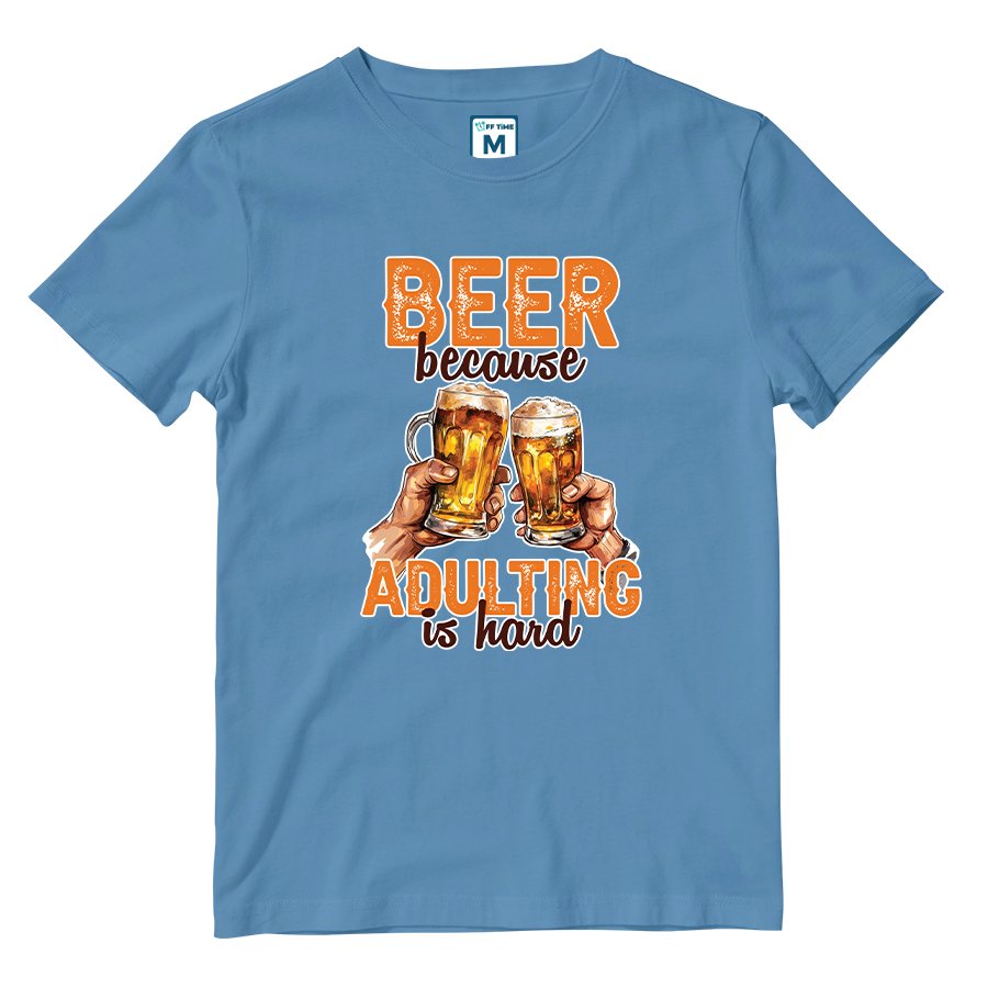 Cotton Shirt: Beer Adulting