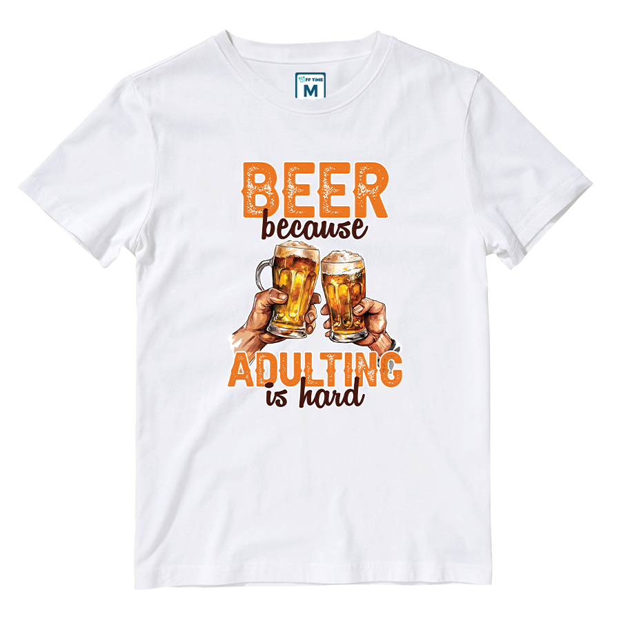 Cotton Shirt: Beer Adulting