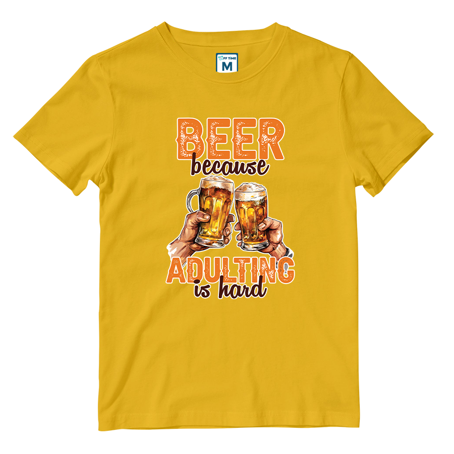 Cotton Shirt: Beer Adulting
