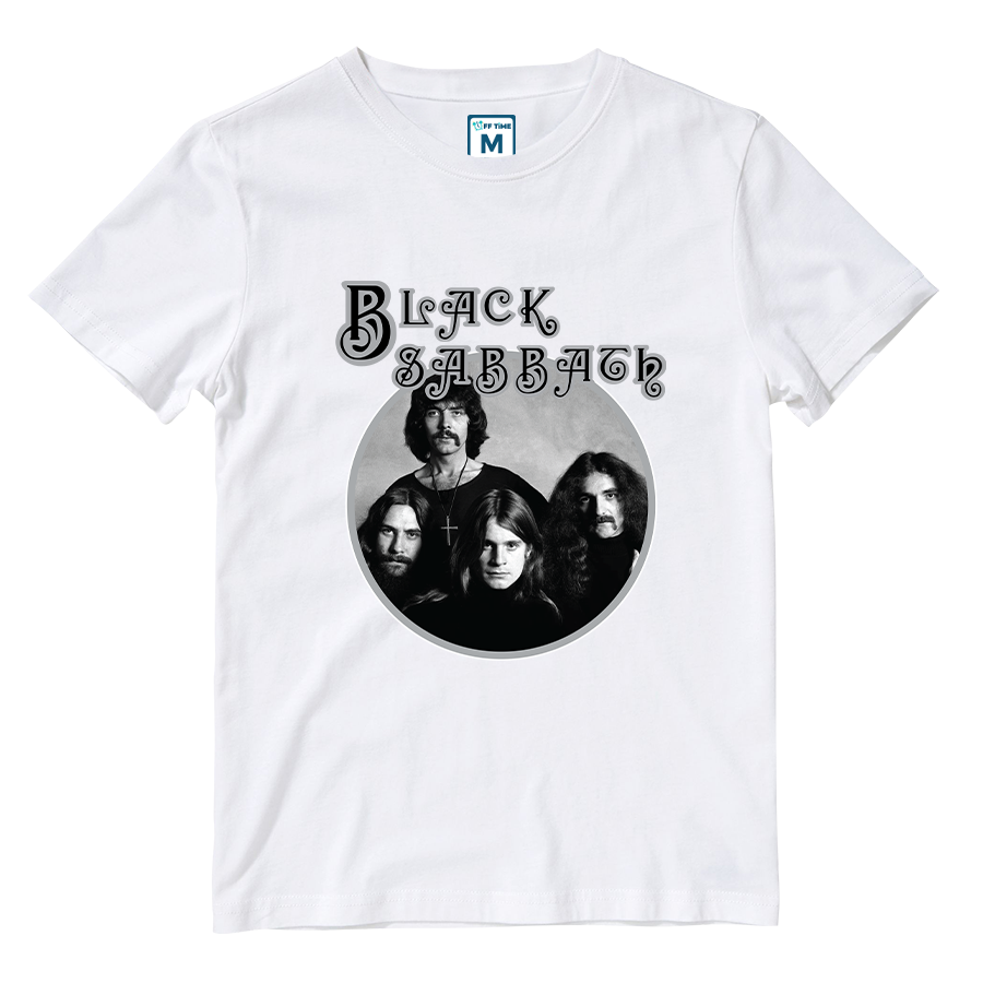Cotton Shirt: Black Sabbath Monochrome