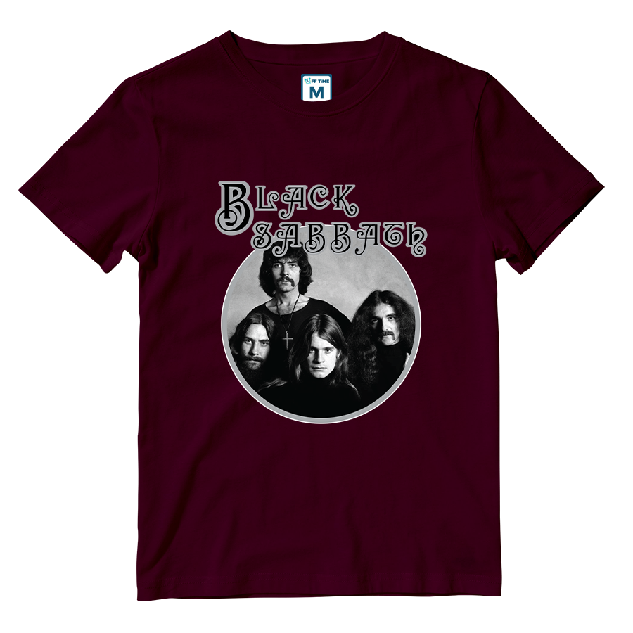 Cotton Shirt: Black Sabbath Monochrome