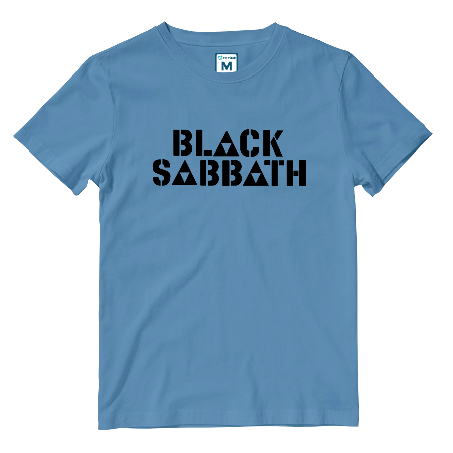 Cotton Shirt: Black Sabbath Triangle Logo