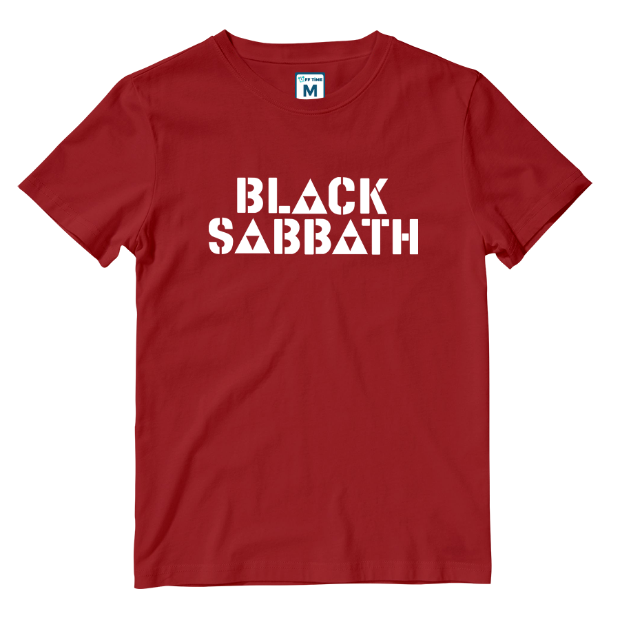 Cotton Shirt: Black Sabbath Triangle Logo