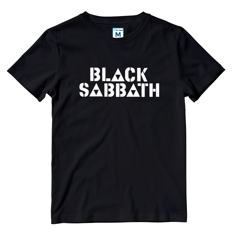 Cotton Shirt: Black Sabbath Triangle Logo