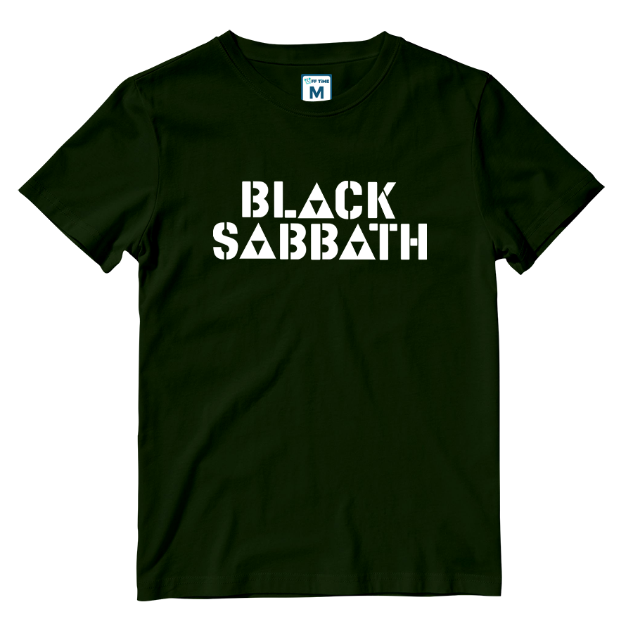 Cotton Shirt: Black Sabbath Triangle Logo