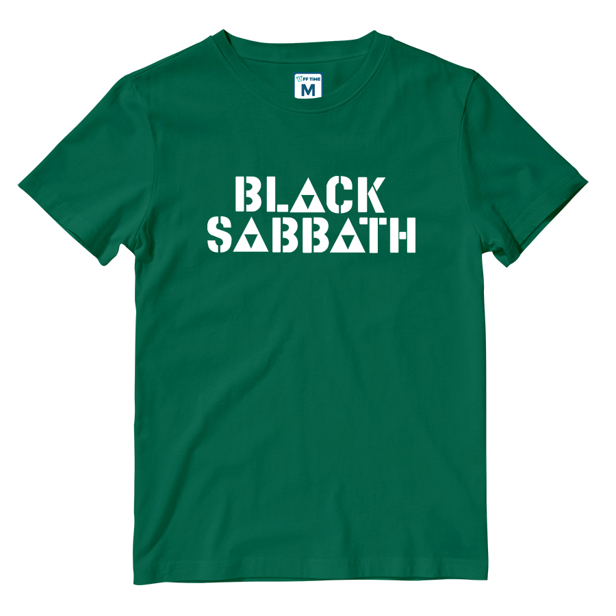 Cotton Shirt: Black Sabbath Triangle Logo