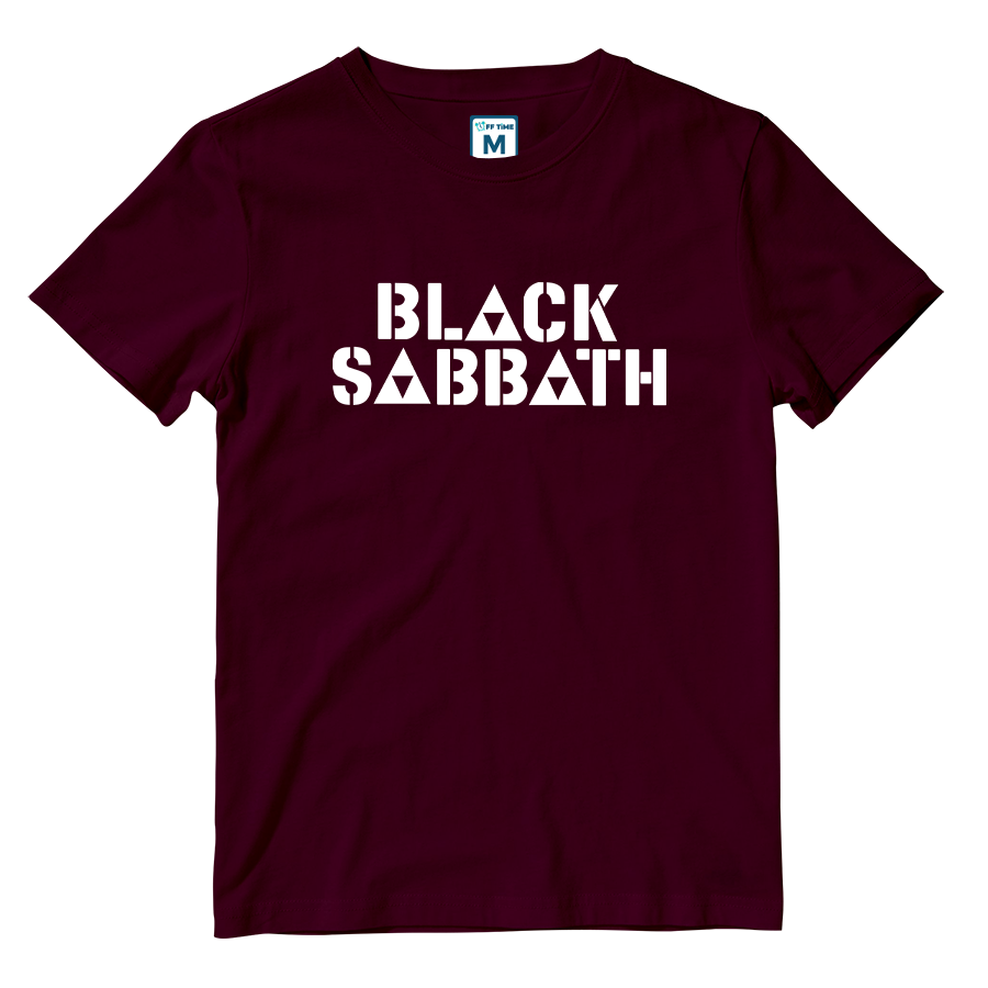 Cotton Shirt: Black Sabbath Triangle Logo