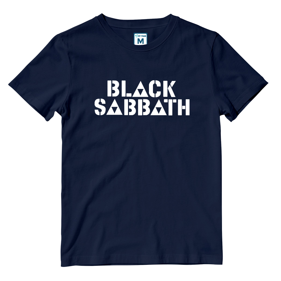 Cotton Shirt: Black Sabbath Triangle Logo