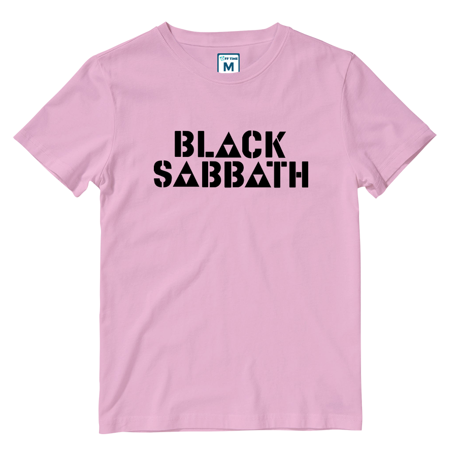 Cotton Shirt: Black Sabbath Triangle Logo