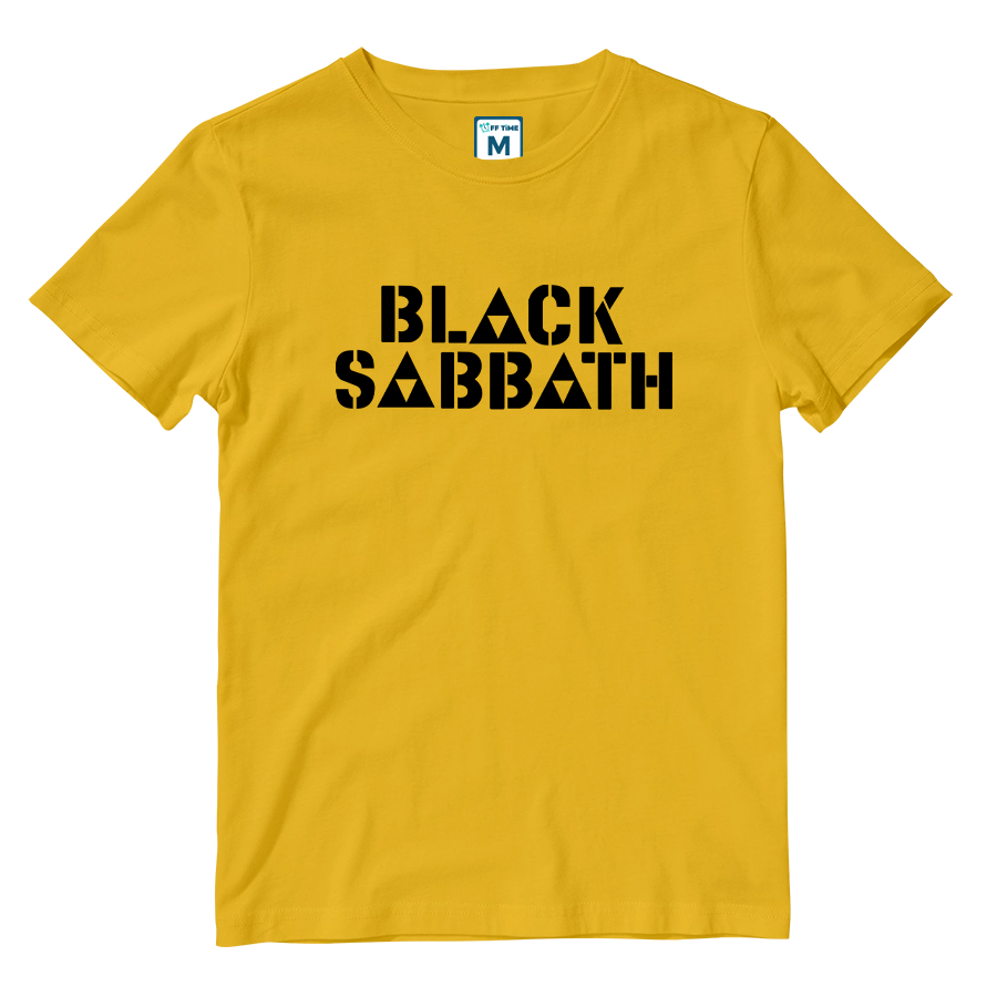 Cotton Shirt: Black Sabbath Triangle Logo