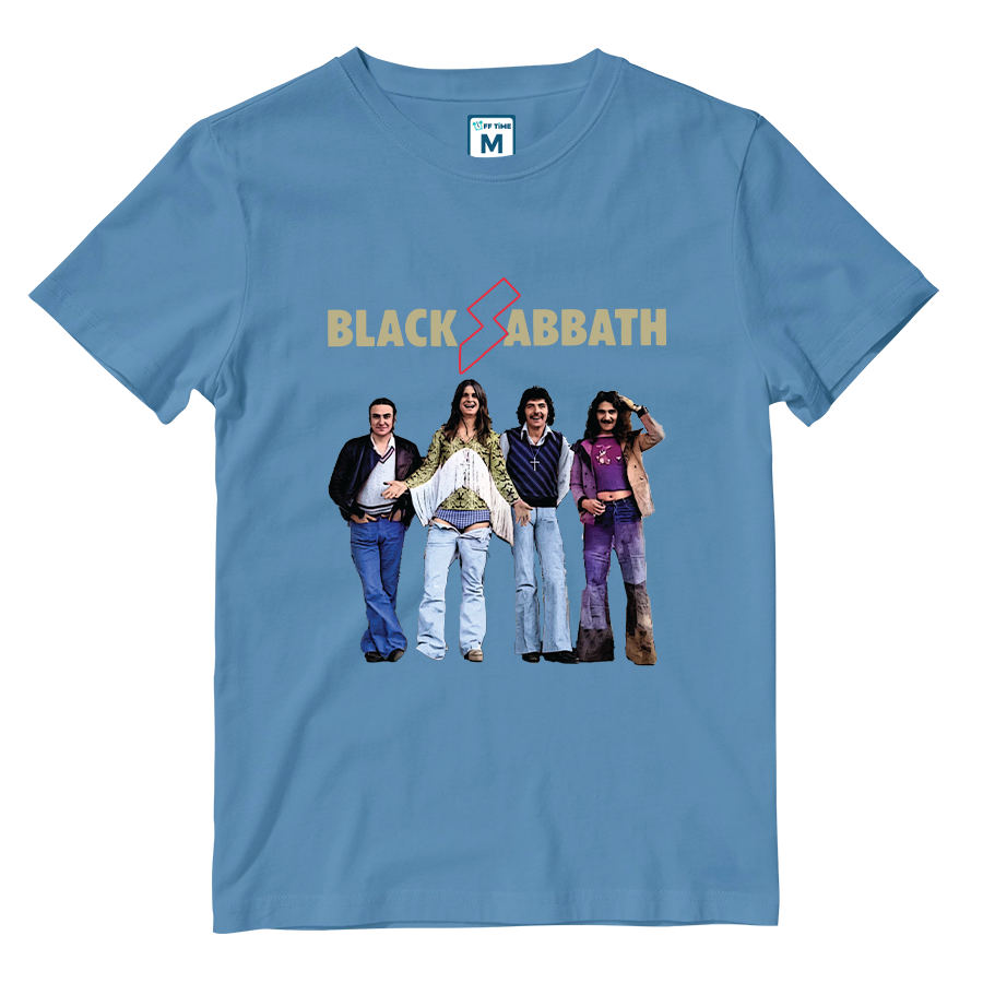 Cotton Shirt: Black Sabbath Group Colorful