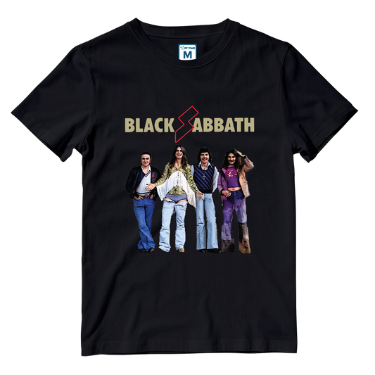 Cotton Shirt: Black Sabbath Group Colorful