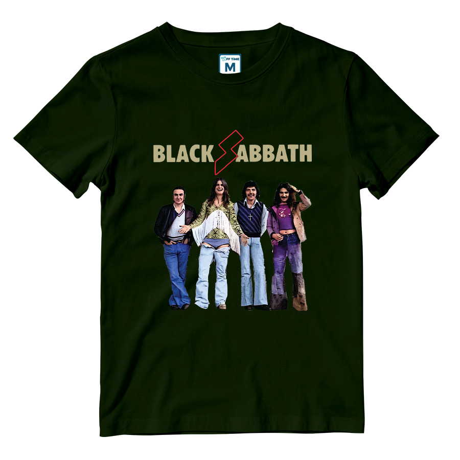 Cotton Shirt: Black Sabbath Group Colorful