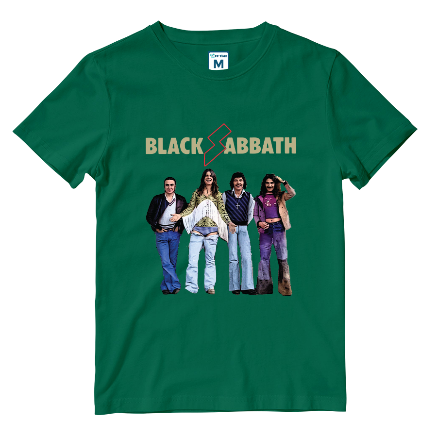 Cotton Shirt: Black Sabbath Group Colorful