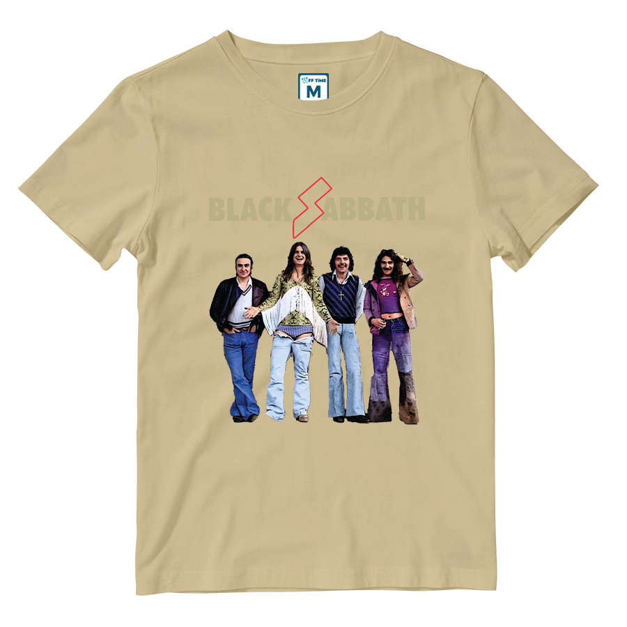 Cotton Shirt: Black Sabbath Group Colorful