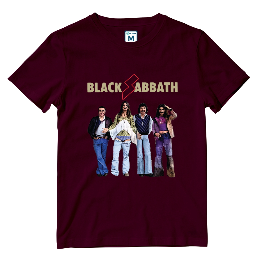 Cotton Shirt: Black Sabbath Group Colorful