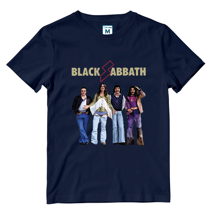 Cotton Shirt: Black Sabbath Group Colorful