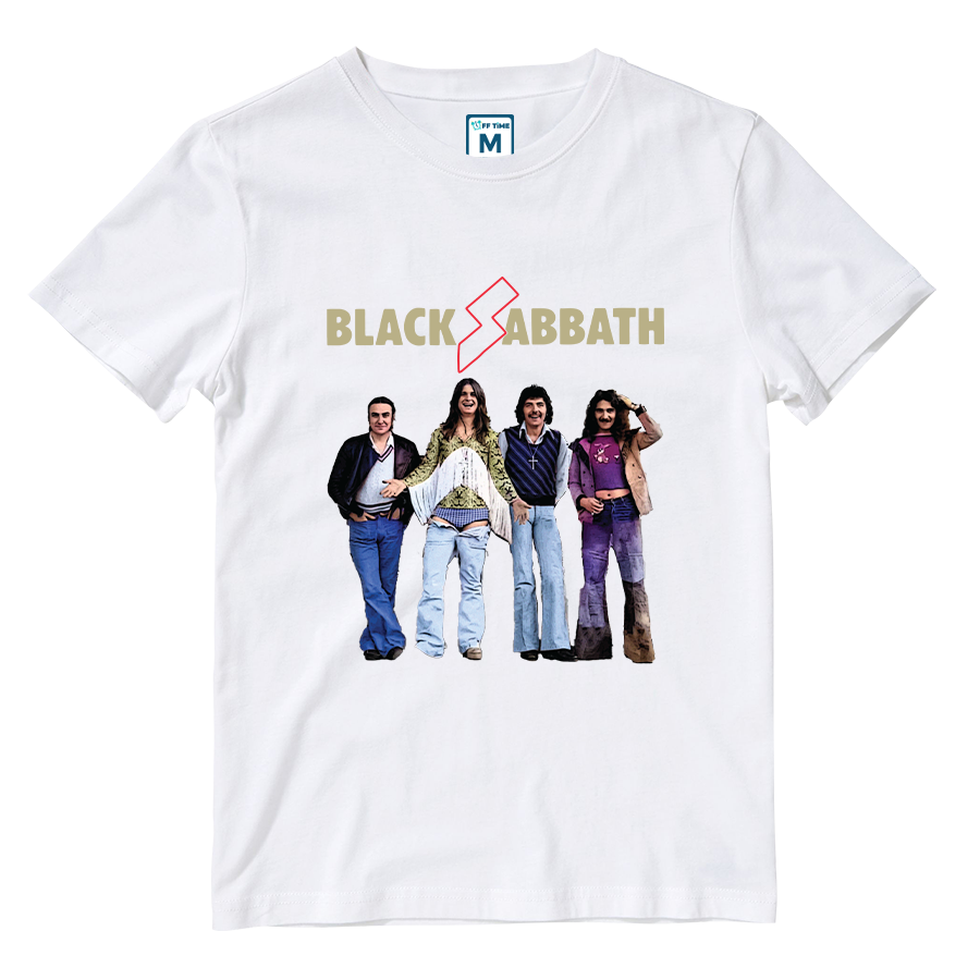 Cotton Shirt: Black Sabbath Group Colorful