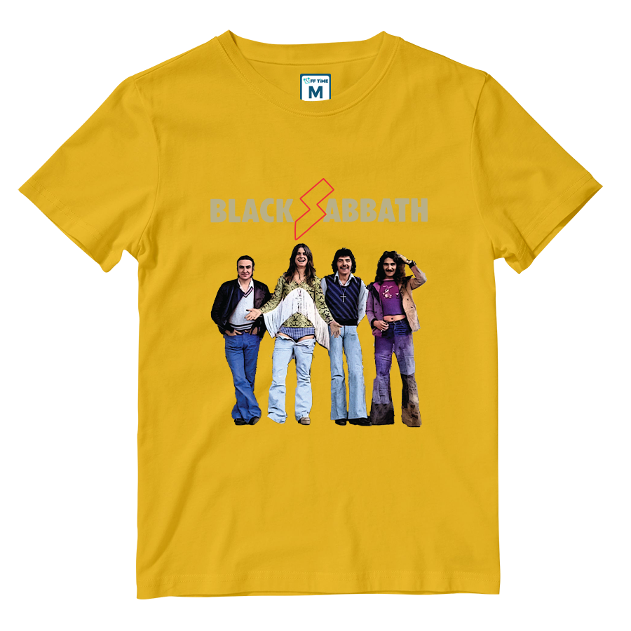 Cotton Shirt: Black Sabbath Group Colorful