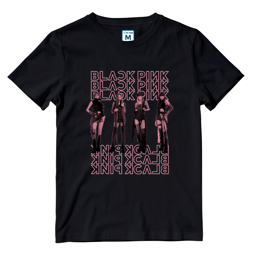 BLACKPINK Black Pink Band T-shirt, Women's Size L cotton black type Vintage Second Hand