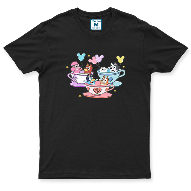 C.Spandex Shirt: Bluey Tea Cups